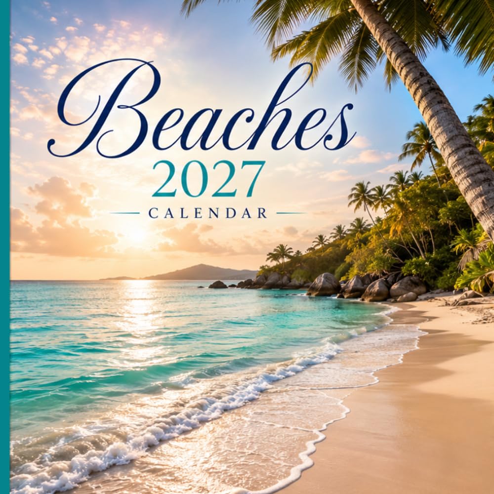Beaches 2027 Calendar: Twelve Months of Coastal Beauty, Ocean Views, and Scenic Escapes
