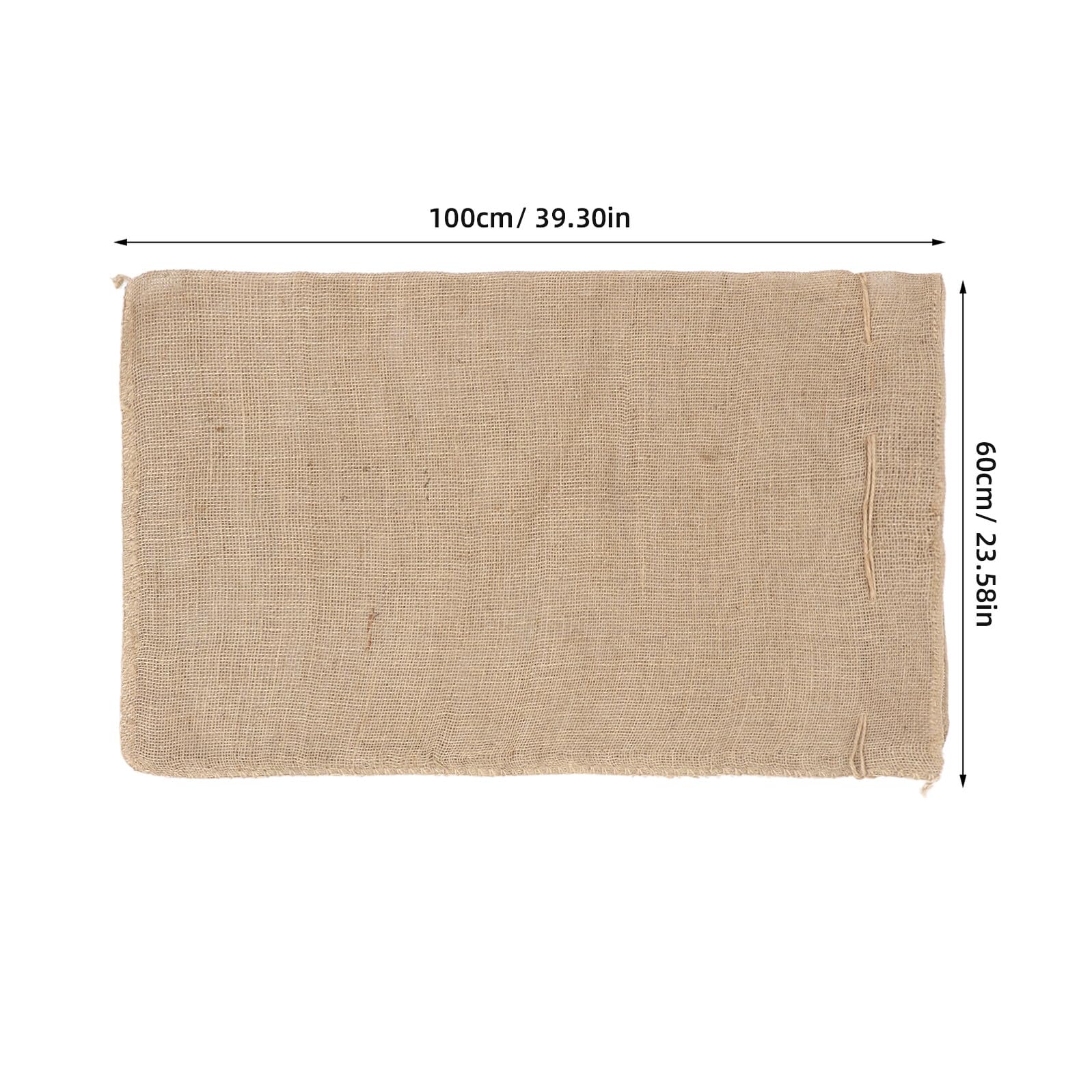 Sosoport Copertura Piante Inverno Antigelo in Juta con Cordino, 2 Pezzi | 39, 3x23, 58 Pollici, per Vasi da Patio e Piante in Vaso, Riutilizzabile per Uso Esterno