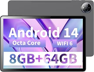 Veidoo Tab 10.1" 8GB RAM 64GB ROM Android 14 WiFi 6 BT 5.0 GPS