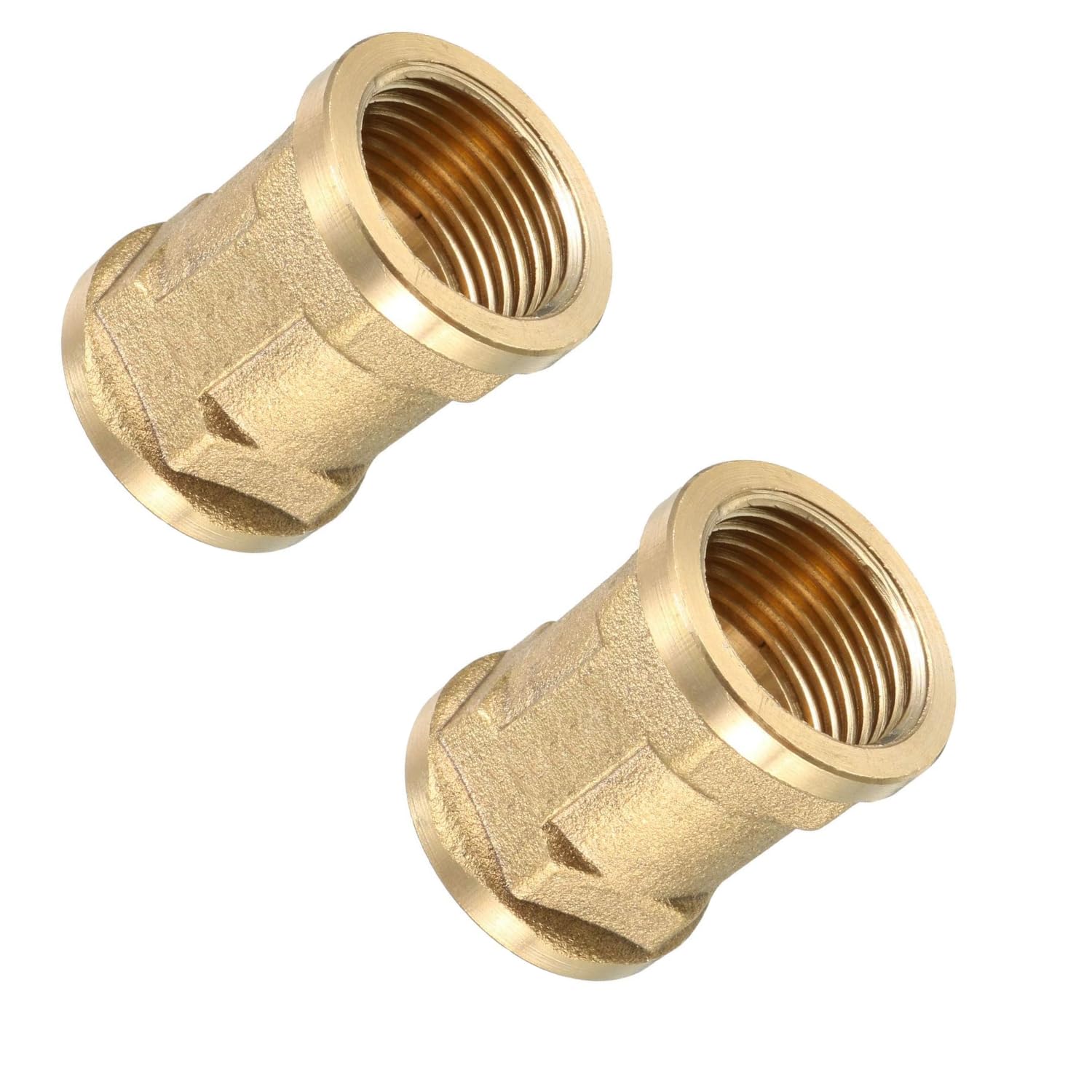 Royal Apex2pcs Set Brass Multi Purpose Hose Fittings with BSP Thread For Plumbing, Gas, Hot Water Pipe Connector, Pneumatic etc (Female Socket, 1/4 Inch)