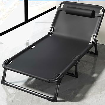 Folding Chaise Lounge Chair Beach Chair for Adults with 4 Position Adjustable Back Folding Sun Loungers Recliner Garden Chairs Outdoor Deck Chairs with Adjustab
