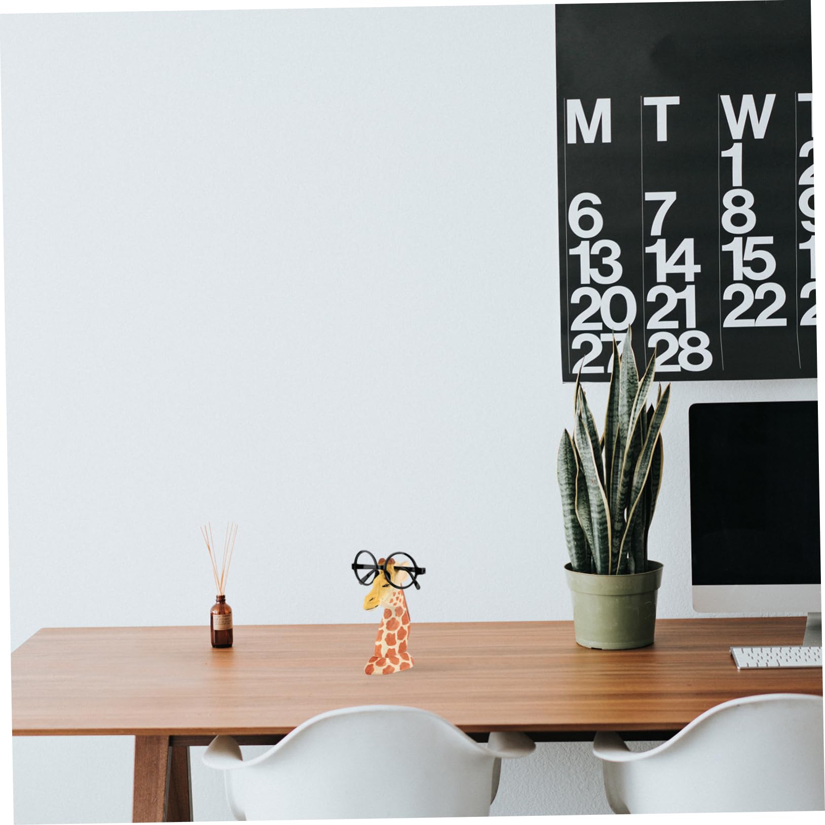 Gatuida Portaocchiali a Forma di Giraffa in Legno per Casa Auto | Design Cartoon Chic, Uso su Scrivania, Supporto Decorativo per Occhiali da Vista e Sole