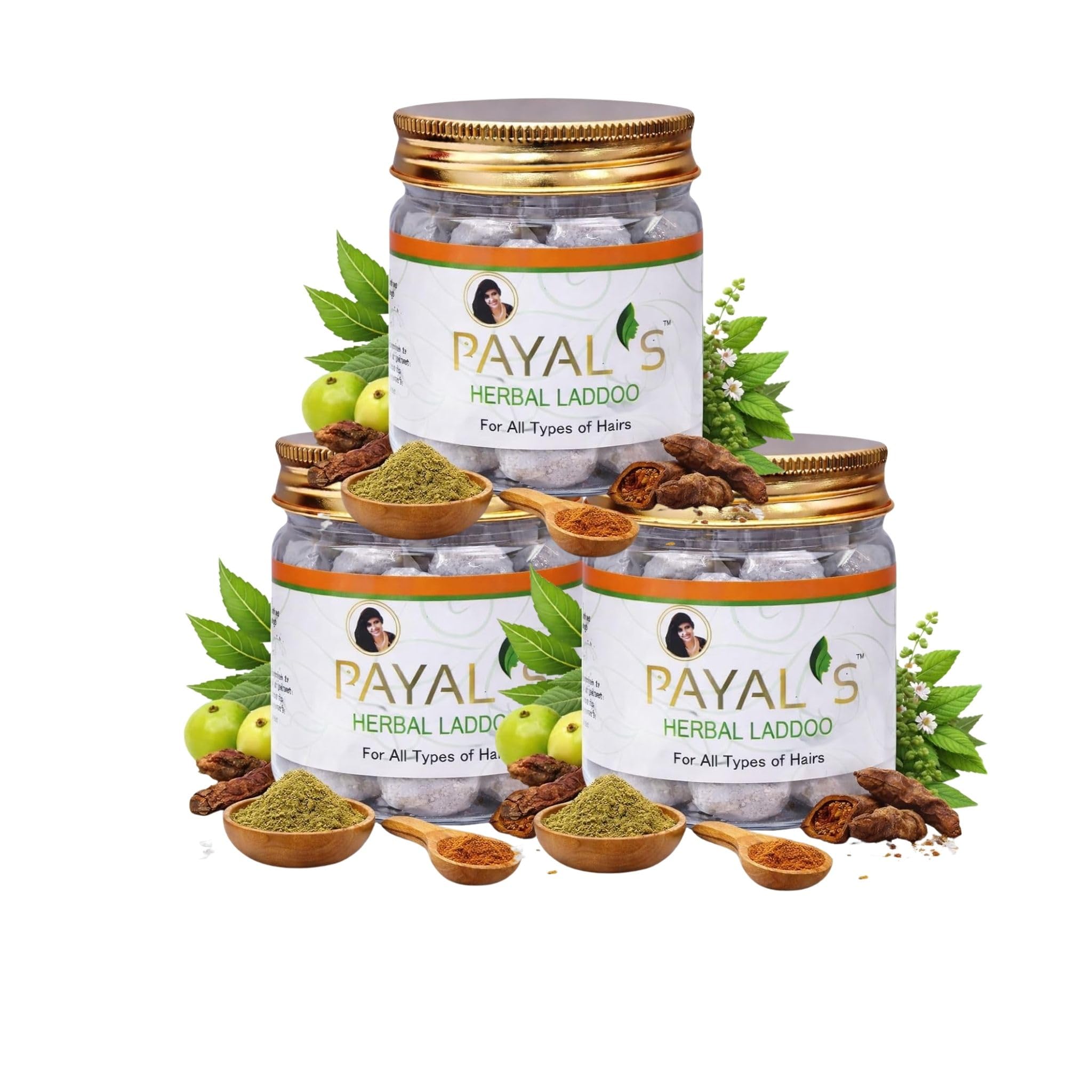Payal's Herbal Hair Laddoo for All Types of Hairs For Men And Woomen Pack of 3-image-34