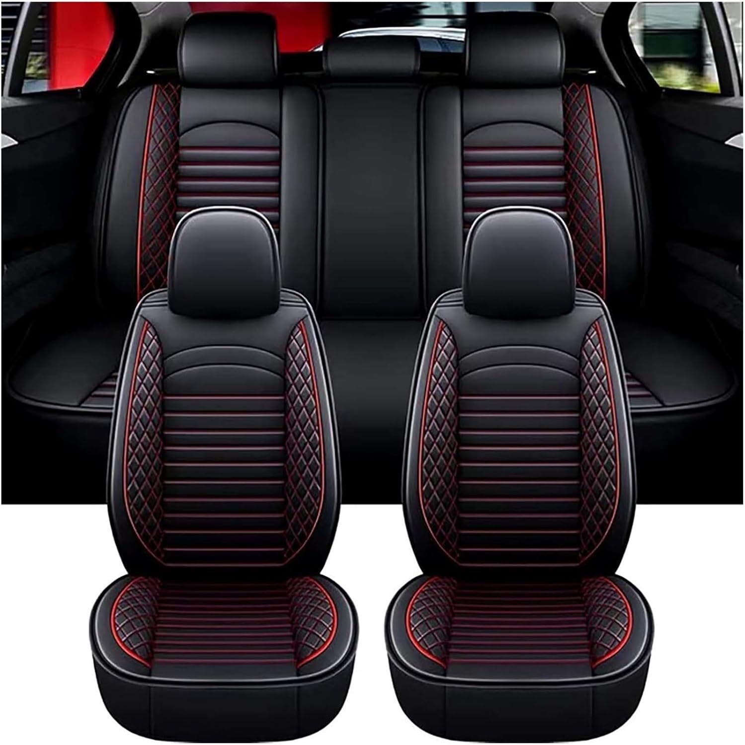 Autostoelhoezen voor Citroen DS4 2011-2018 | Set van 2 | AIE Serie - AIM