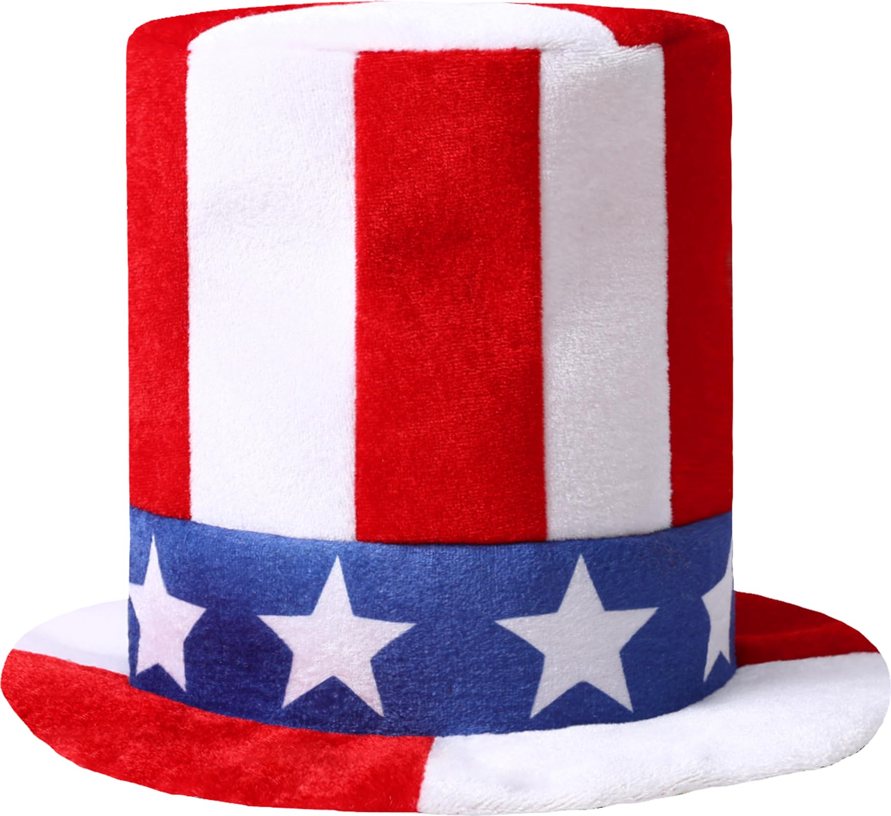 COSLAND Toddler 4th of July Hats American Flag Top Hat, Red, Toddler