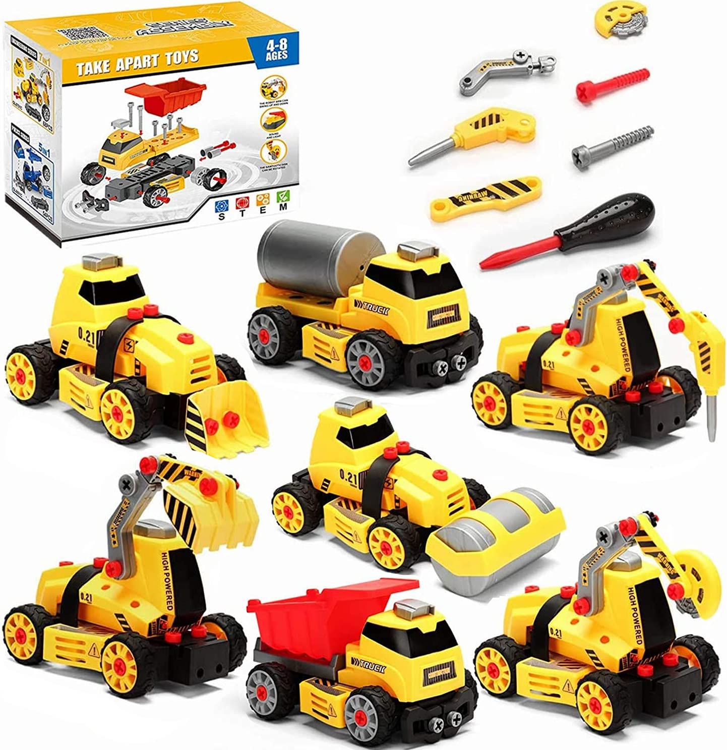 Buy DELEE Take Apart Kids Toys Set , Construction EngineeRing STEM Learning Toys, 7in1 DIY