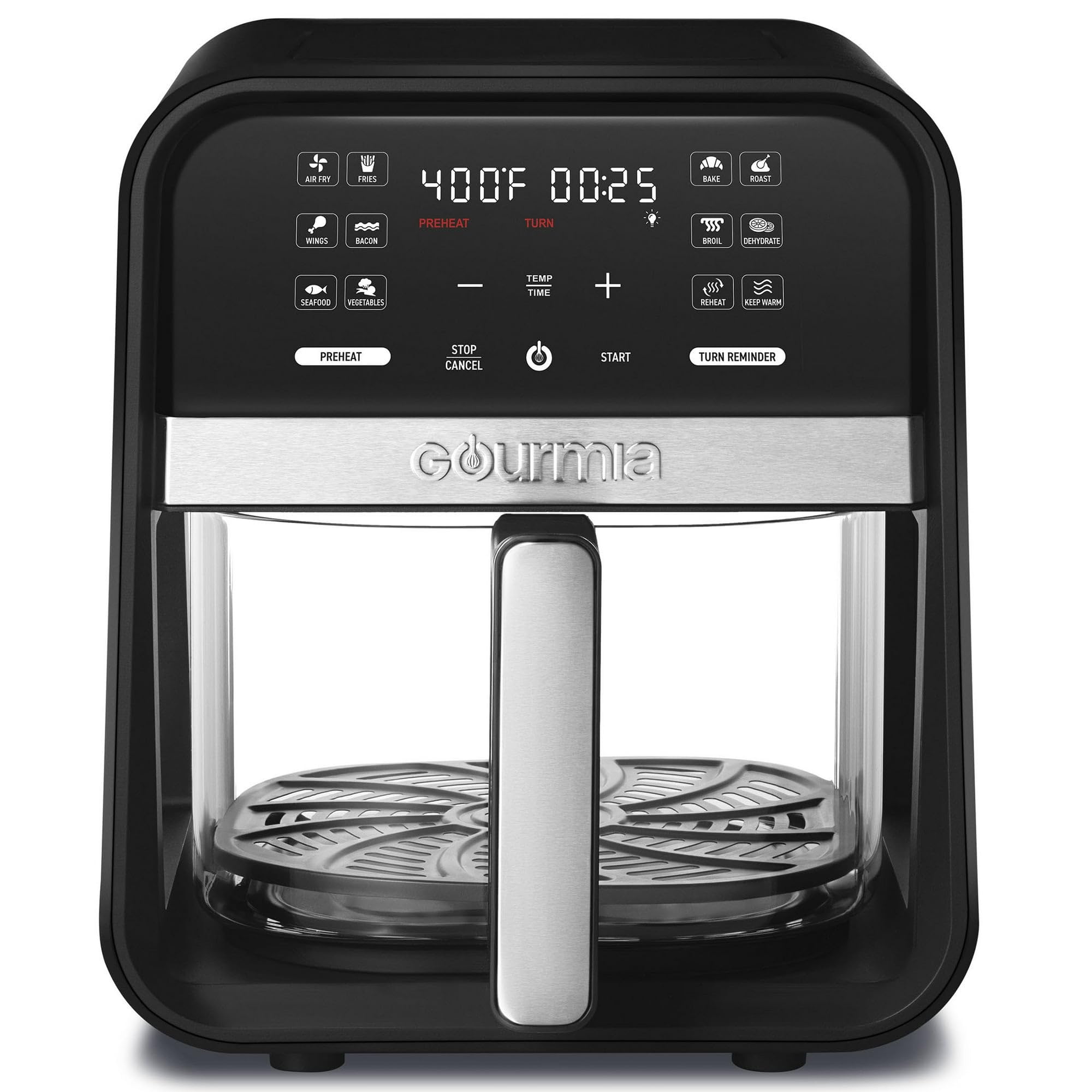 Amazon.com: Gourmias 7-Quart Digital Air Fryer With Glass Basket