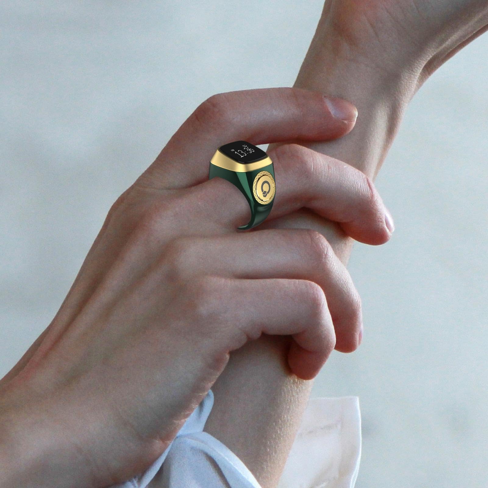 Amazon.co.jp: Smart Tasbih Zikrリング、イスラム教徒デジタルアザン