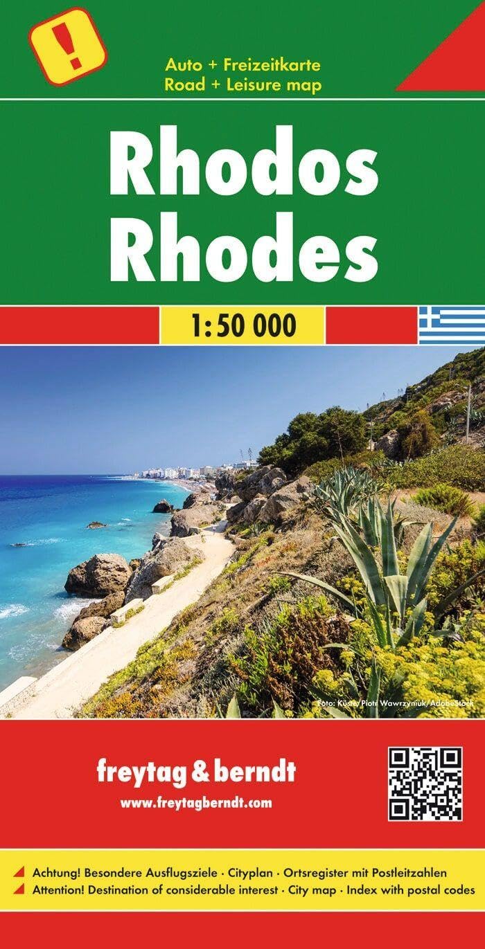 Rhodos 1 : 50 000: Toeristische wegenkaart 1:150 000