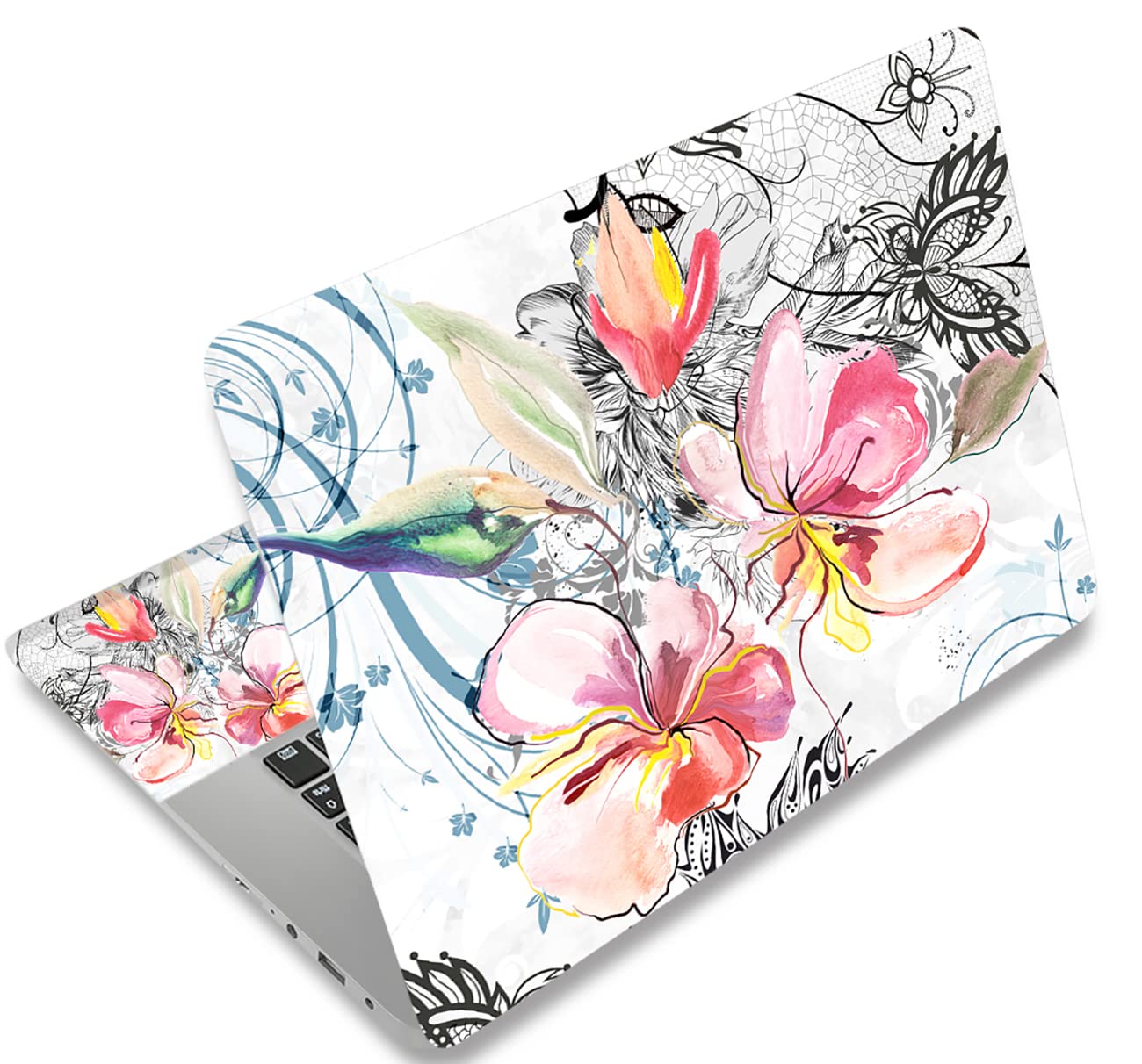 Pellicola Adesiva Per Laptop 15-15,6 Pollici - Decorativa, Riutilizzabile, Antigraffio E Impermeabile