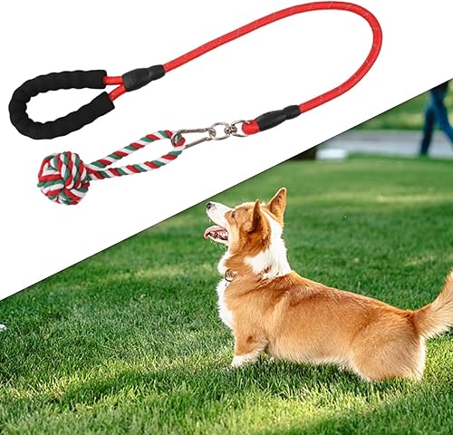 Miniatura 3 de Juguetes interactivos para perros, juguetes de cuerda trenzada, juguete de bola de nudo interior, juguete masticable para perros, juguetes para