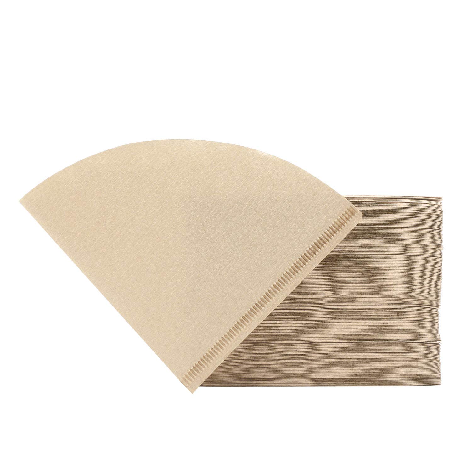 Segarty #2 Cone Coffee Filters, 200 Count Pack Size 2-4 Cup Natural Unbleached Brown Disposable Coffee Filters Paper for Pour Over Coffee Maker