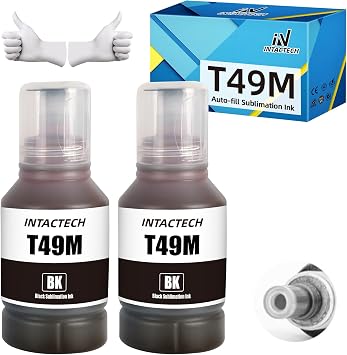 140 mlx2 T49M1 T49M Sublimation Ink Compatible with SureColor F170 F570 Printer (Black, 2-Pack)