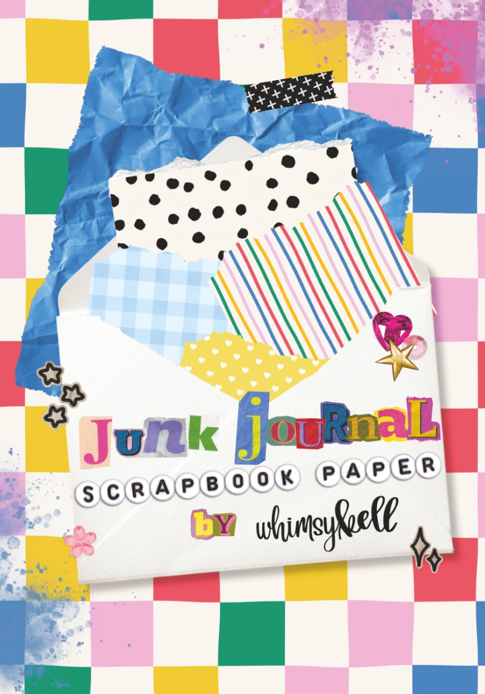 whimsykell Junk Journal Scrapbook Paper: Papers in Every Color