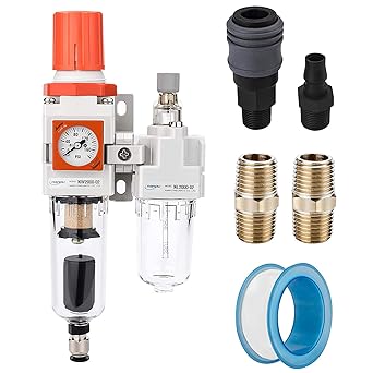 NANPU NC2000-02D Compressed Air Filter Regulator Lubricator Combo 1/4