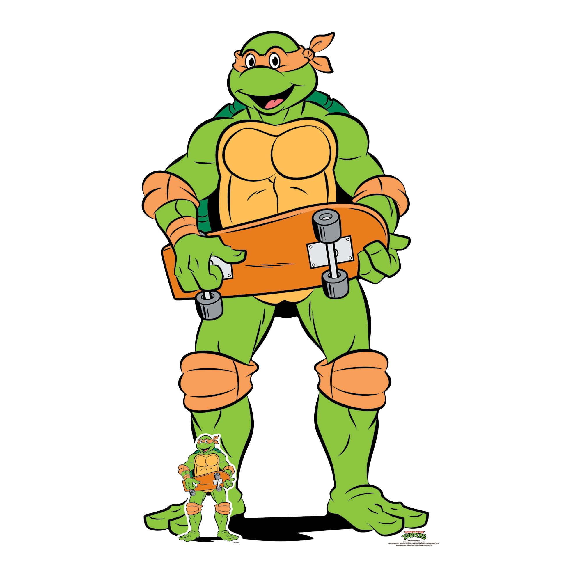Michelangelo Teenage Mutant Ninja Turtles Cardboard Cutout with Free Mini