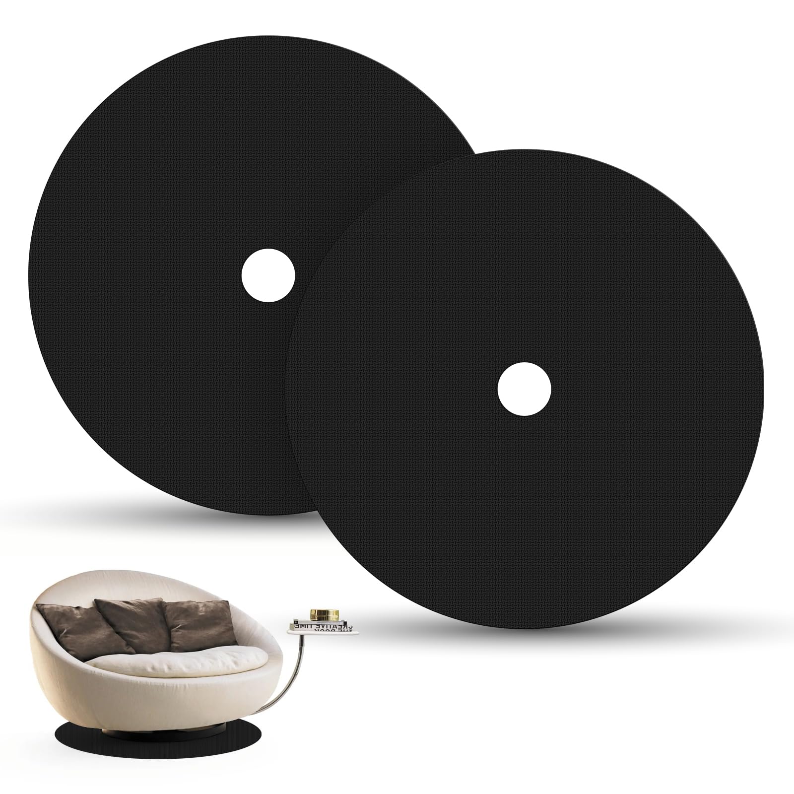Rubber Furniture Pads Non Slip Round Anti Slip Rubber Furniture Pads For  Recliners, Swivel Chairs Round Chair Mat, image size:1600x1600