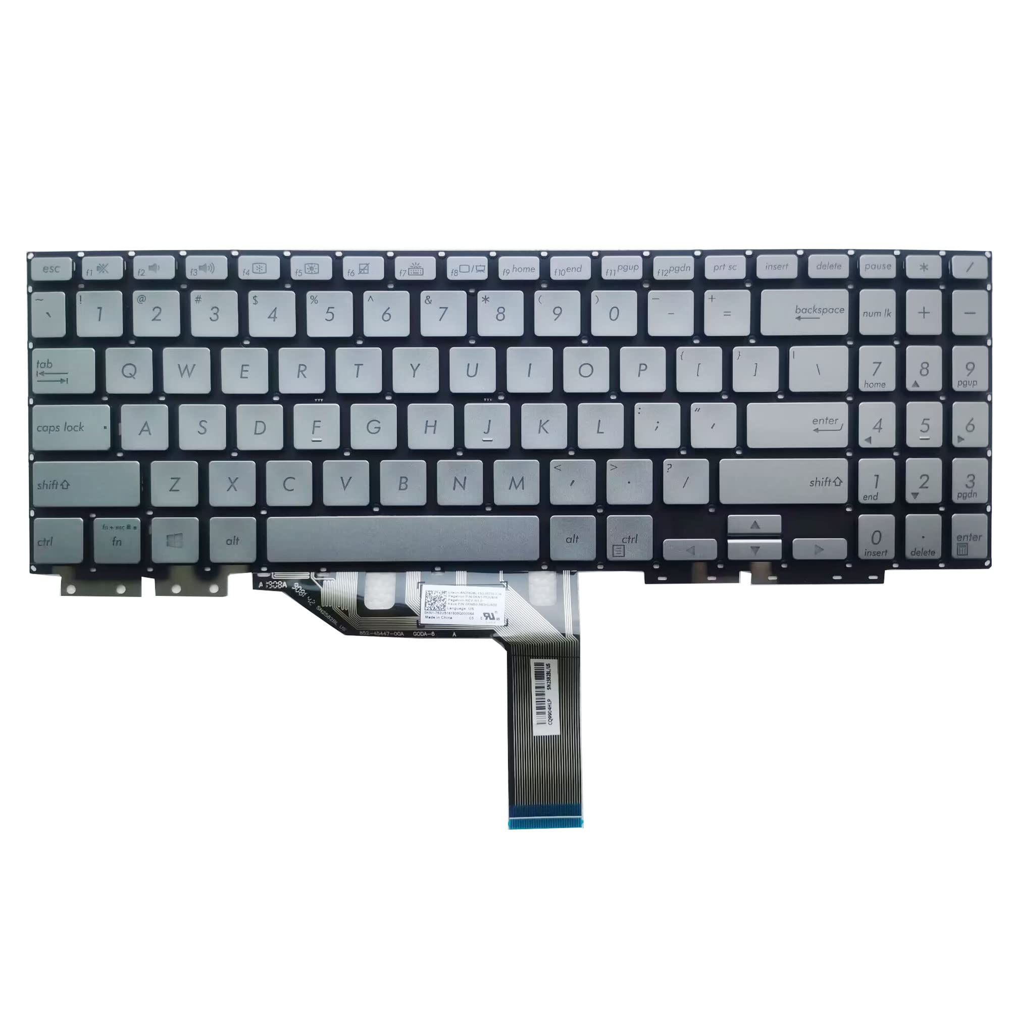 Amazon.com: Laptop Replacement Keyboard Compatible for Asus