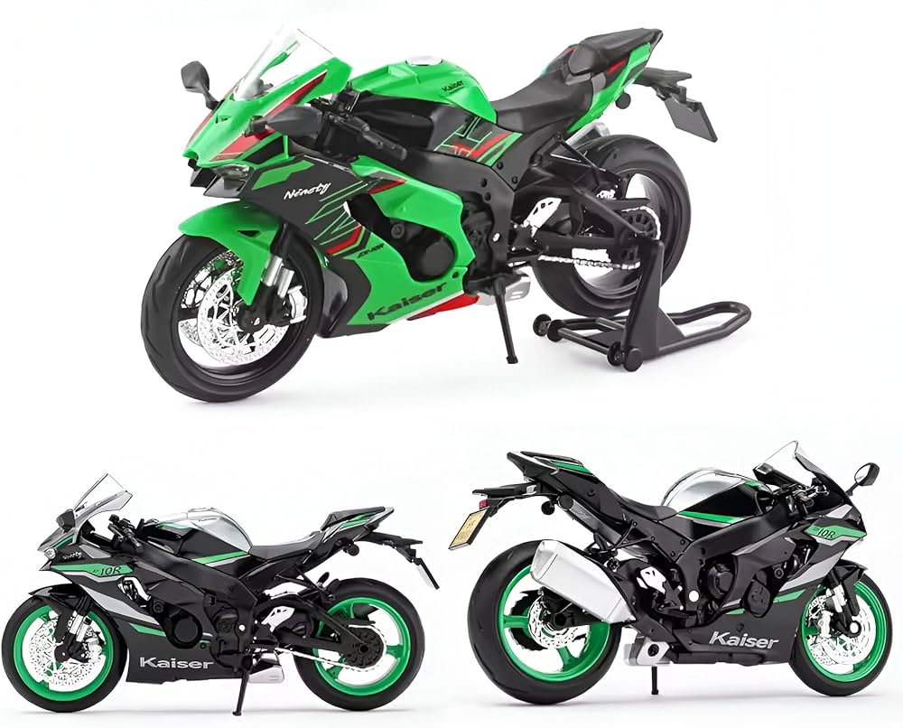 TOYRENTTO 1:12 Scale Ninja ZX-10R Style Diecast Motorcycle Model