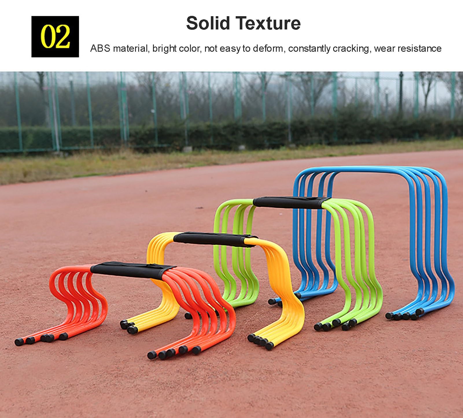 Agility-Trainingshürden, 5er-Set, gut sichtbare Geschwindigkeitsausdauer-Übungsausrüstung for den Innen- und Außenbereich for Leichtathletik, Zäune for die Kondition von Sportmannschaften und das Trai