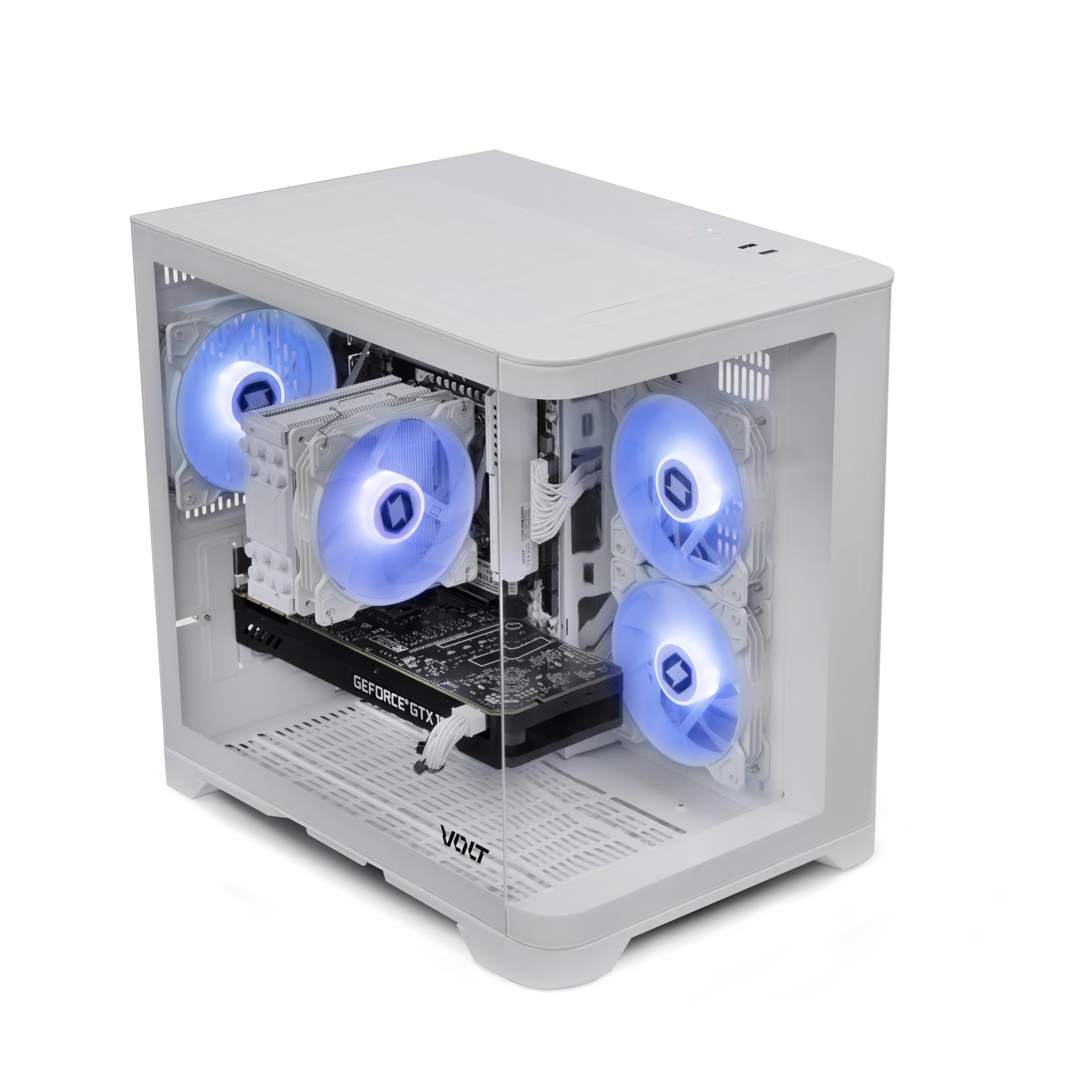 Volt X3 Gaming PC Desktop Computer – E5-2680 v4 3.6Hz, NVIDIA GTX 1070 8GB, 16GB DDR4 RAM, 512GB NVMe SSD, Wireless WiFi + Bluetooth, 4 ARGB Fans, Windows 11 Pro (Activated)