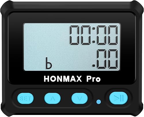 Miniatura 8 de Temporizador de intervalo profesional 8100 y cronómetro, luz de fondo, carga USB-C, reloj, negro