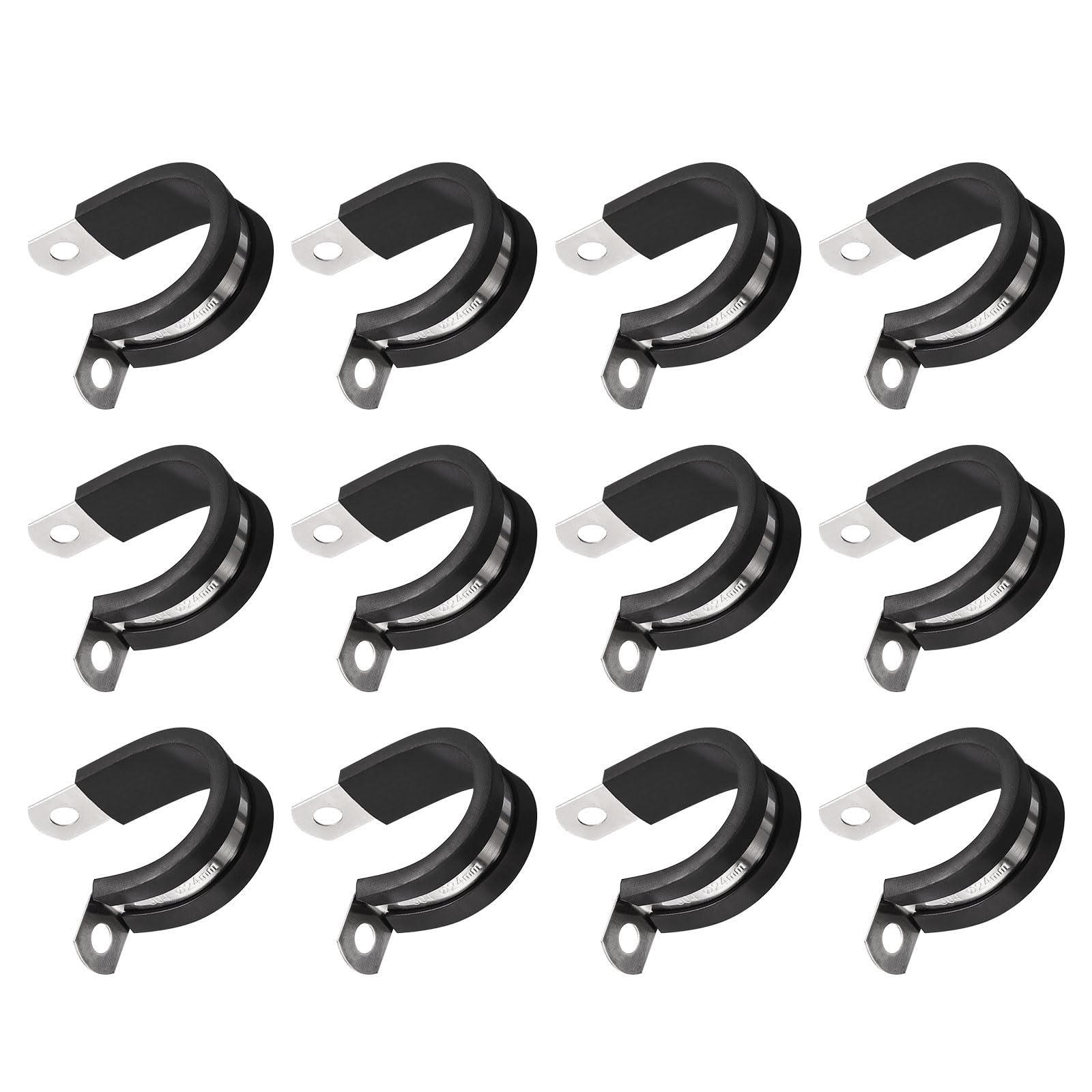 Unifizz 24Pcs 1 Inch(24mm) Cable Clamp