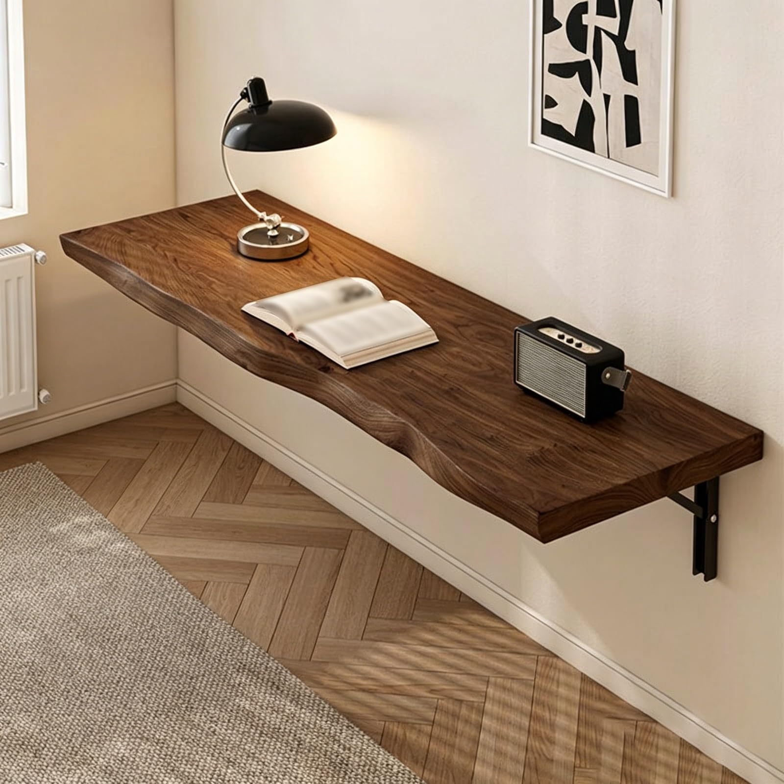 Table murale pliante pour petit espace manquante de place en bois massif