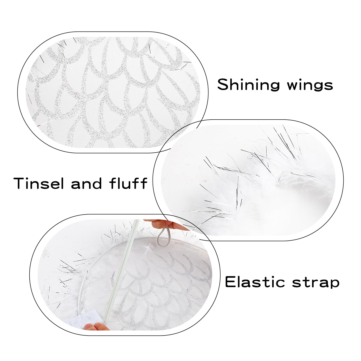 VEYLIN White Angel Wings And Halo - Image 4