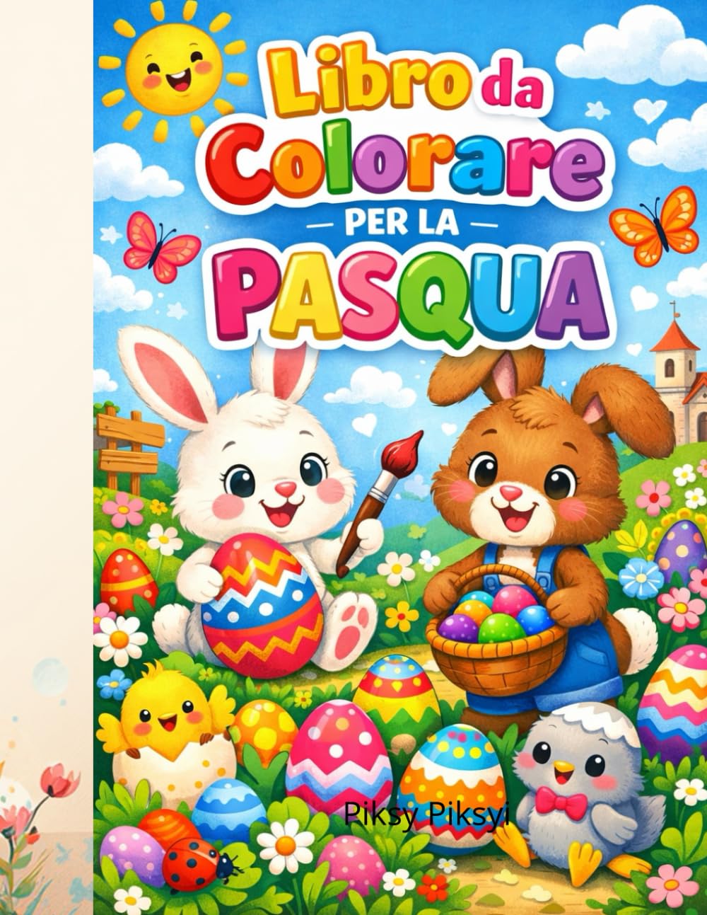 Libro Da Colorare Per La Pasqua: Un Meraviglioso Libro Da Colorare Per Bambini