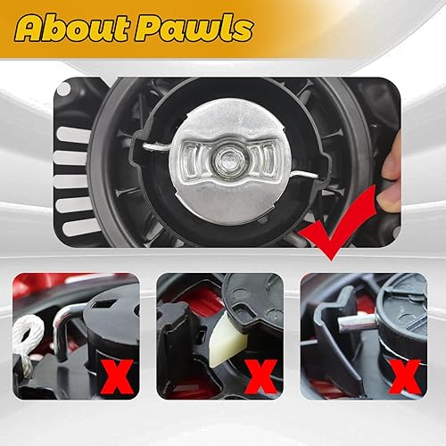 Miniatura 4 de WOTIAN Predator 212cc 196cc 225cc Recoil Starter Pull Start Generador Piezas para lavadora a presión, bombas de agua, piezas de mini bicicleta con