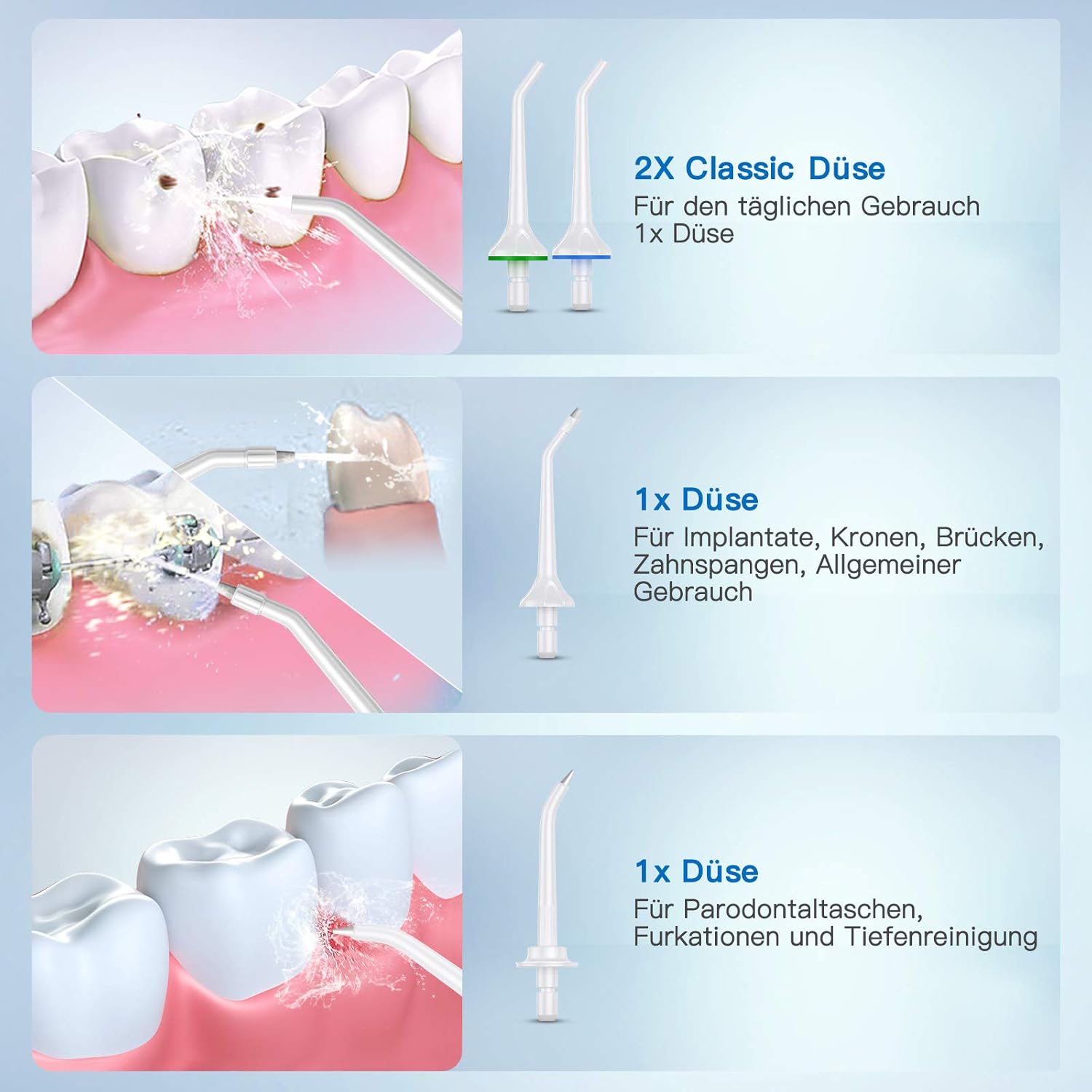 Instructions for setting the DIY mode on the water flosser, showing pressure levels from 30 PSI to 120 PSI