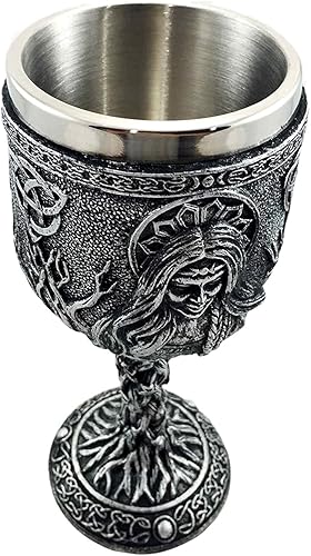 Miniatura 6 de Triple Diosa Maiden Madre Crone Pagan Brujería Vino Bebida Copa Cáliz Figura