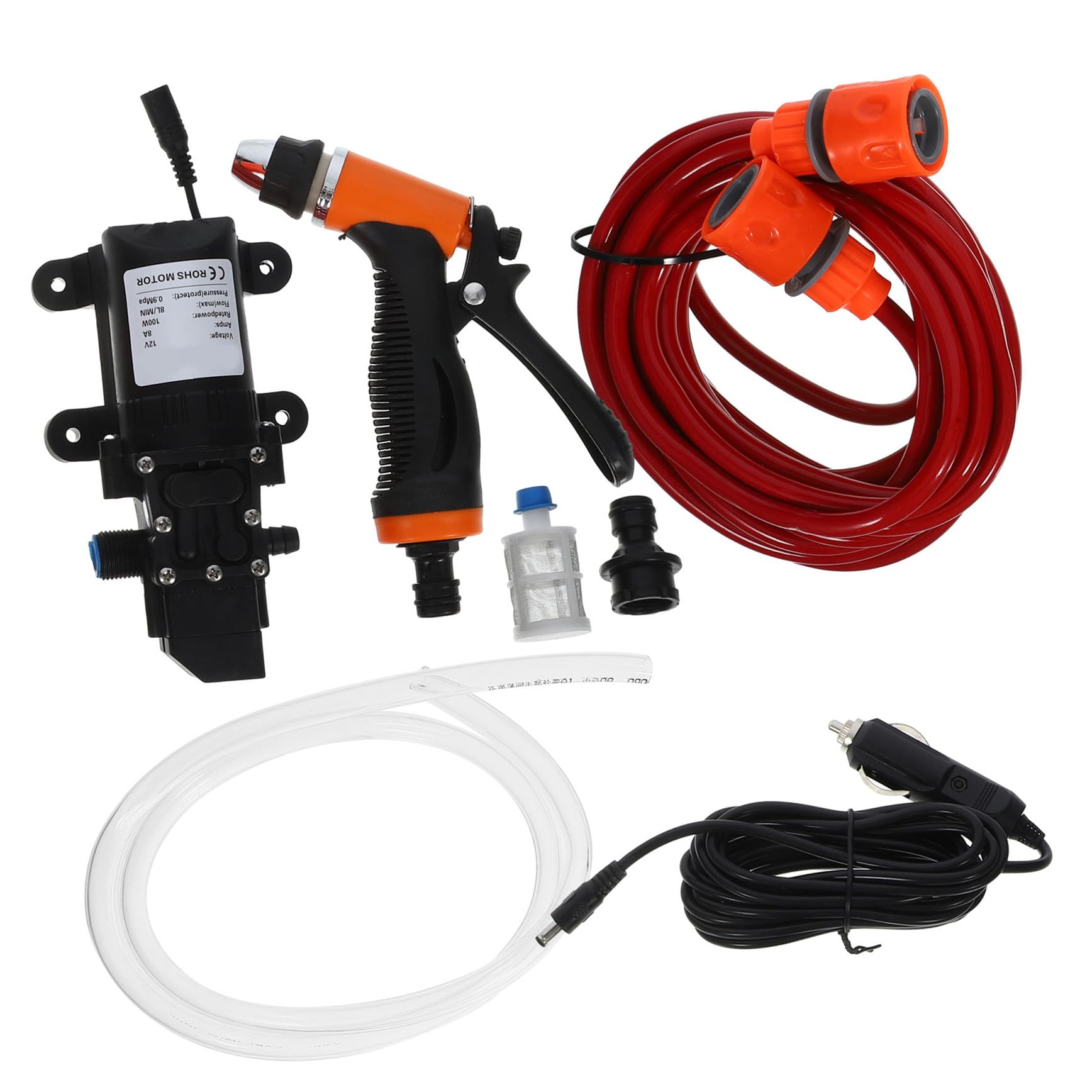 Bomba de agua portátil Uonlytech: pulverizador de alta presión para limpiar el coche