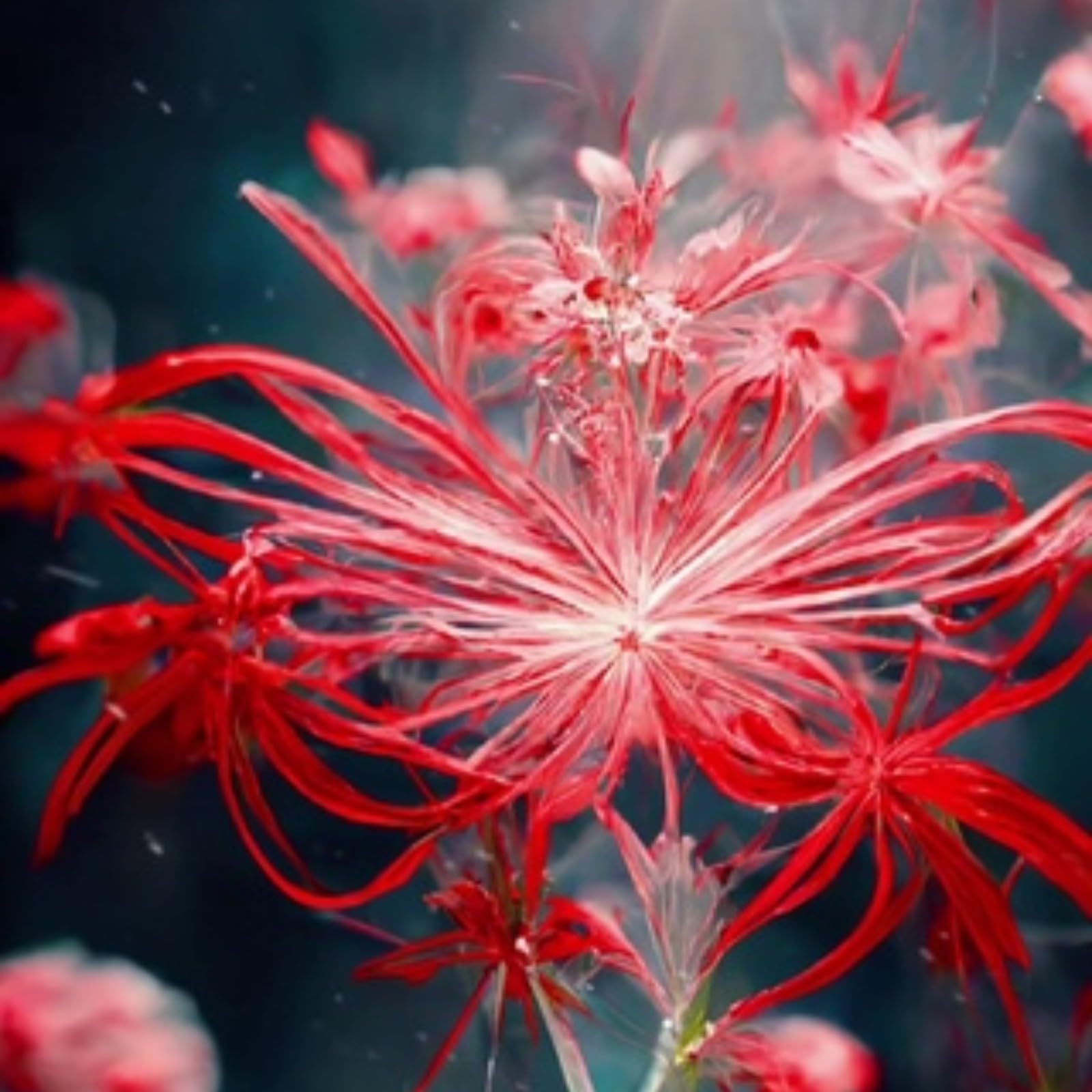 Iridescent,Perennial,Hardy,Gorgeous Spider Lily Bulbs Mix UK,Good for Containers,Flowering Rhizome,Excellent Display,Balcony Garden Bulbs.-10bulbs-J