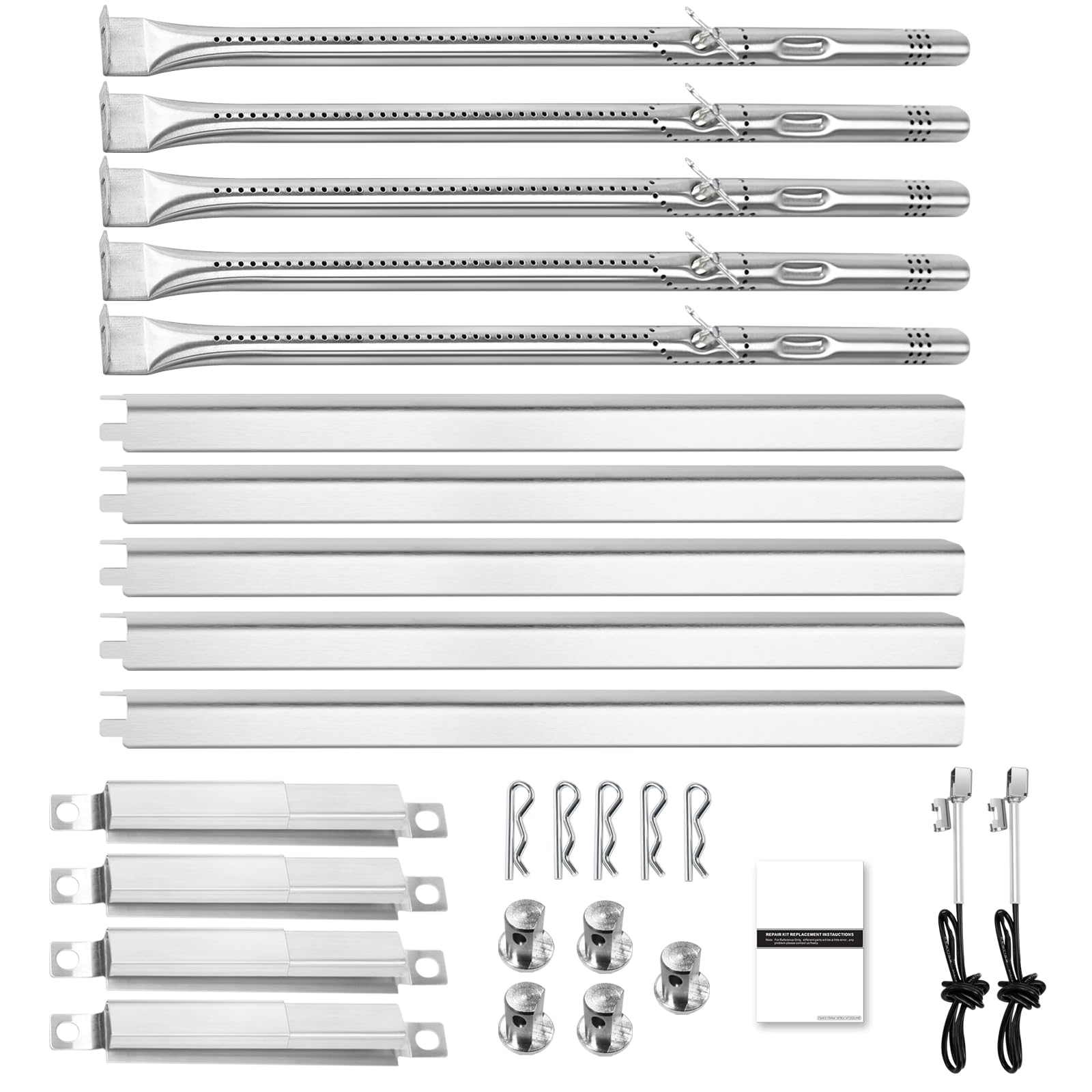 Photo 1 of Hisencn Grill Burner & Heat Plate Kit for Char-Broil Performance 4/5 Burner