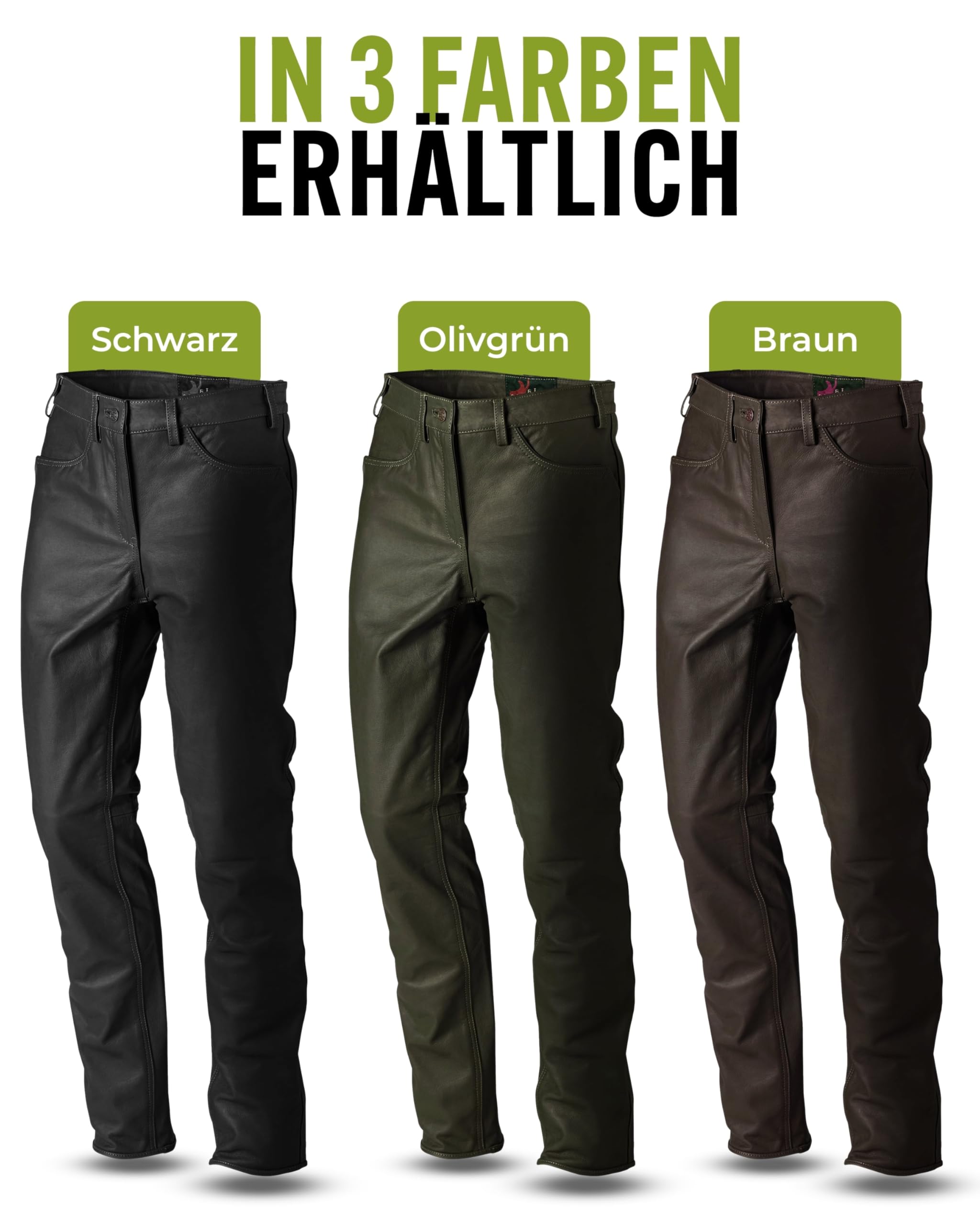 La Chasse Jagd Lederhose aus Büffelleder für Herren strapazierfähig Büffellederhose Jagdlederhose Jagdhose von Oefele Jagdbekleidung
