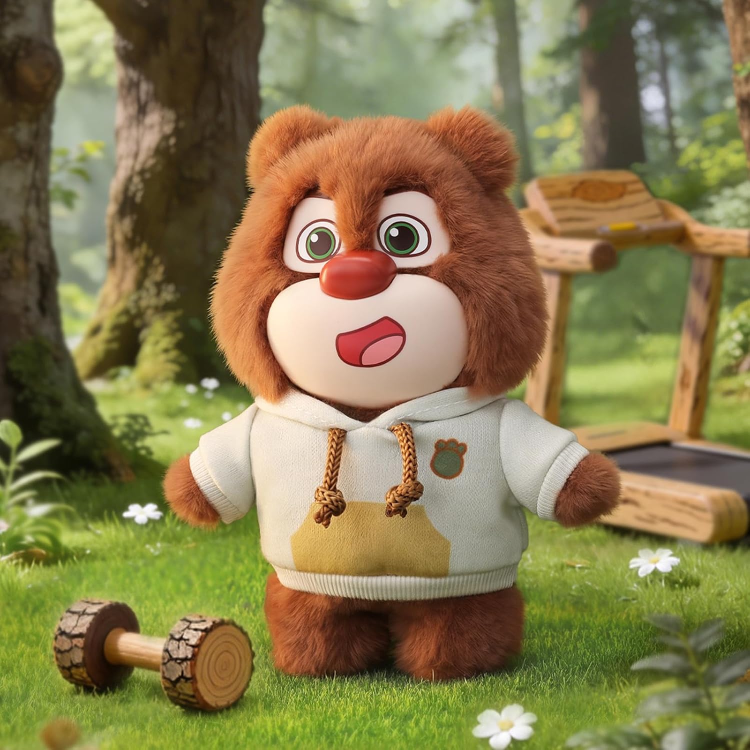 52TOYS Boonie Bears Loggerland Fashion Week Plush Blind Box Stuffed Animal Plush Toy with Soft and Adorable Design, 1PC Perfect for Cuddling, Display, and Unique Posing
