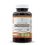 Secrets of the Tribe Schisandra 120 Capsules, 1000 mg, USDA Organic Schisandra (Schisandra Chinensis) Dried Berry (120 Capsules)