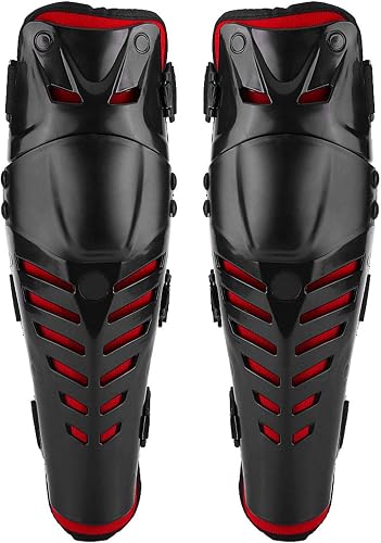 Qiilu 1 Paar Motorrad-Knieschützer, Motorcross Racing Pads G