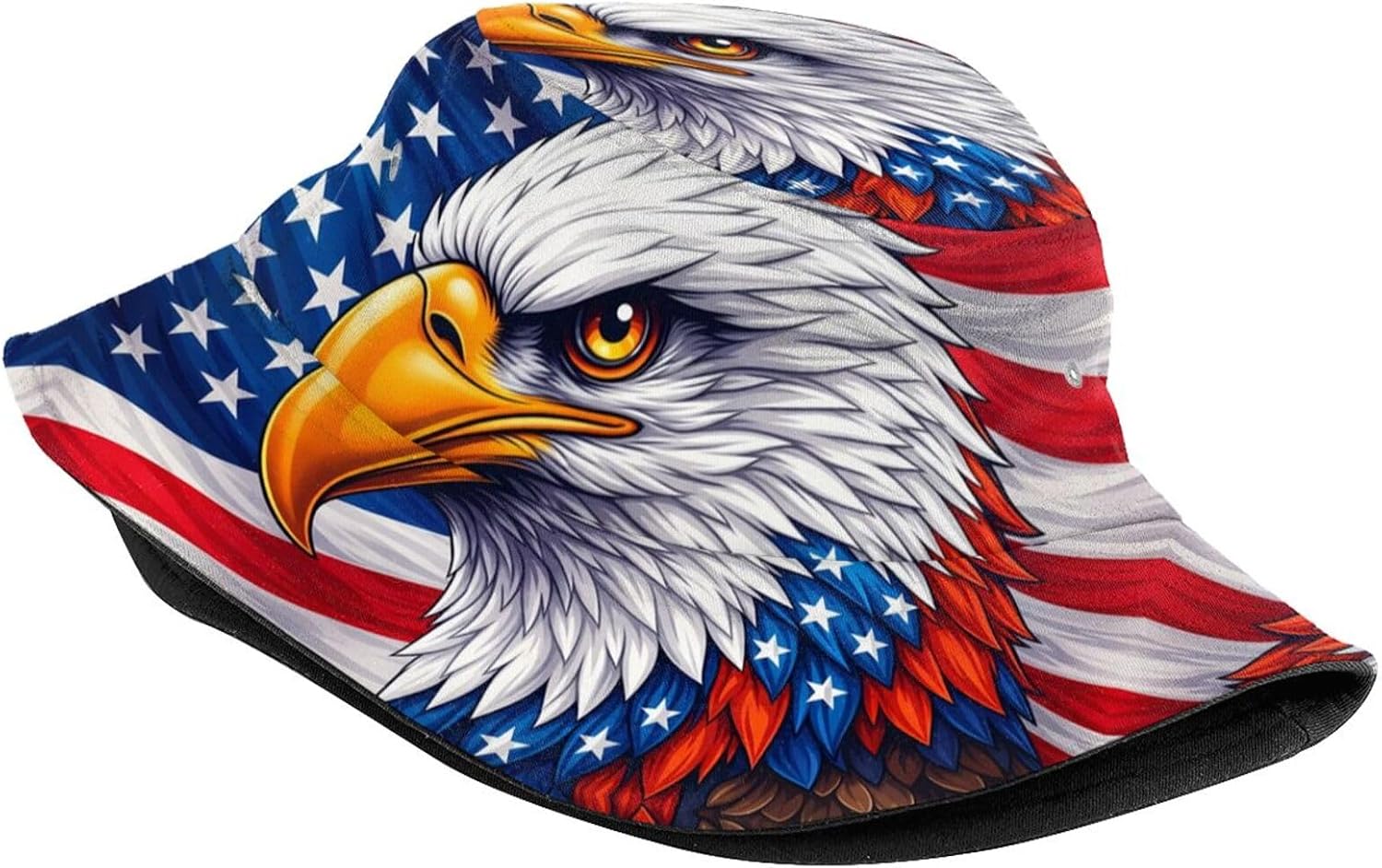 American Flag Bucket Hat Patriotic Fisherman Hat for Men Women 4th of July Independence Day
