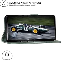 Vista 2 de Eastcoo Funda tipo cartera con tapa para Google Pixel 7a, piel sintética y protección de poliuretano termoplástico, 3 ranuras para tarjetas, función