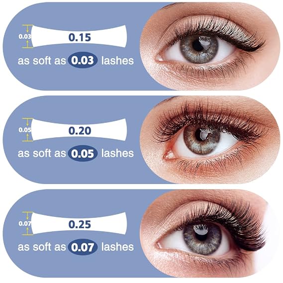Ellipse Eyelash Extension 0.20 CC Curl 10mm Flat Eyelashes False Mink Individual Eyelash Extension Professional Salon Used by Qeelasee