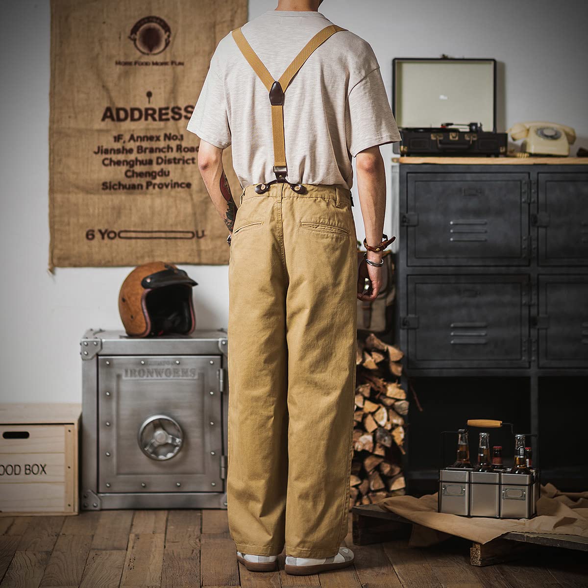 Amazon.co.jp: メンズ ミリタリーヴィンテージ復刻スタイル コットン