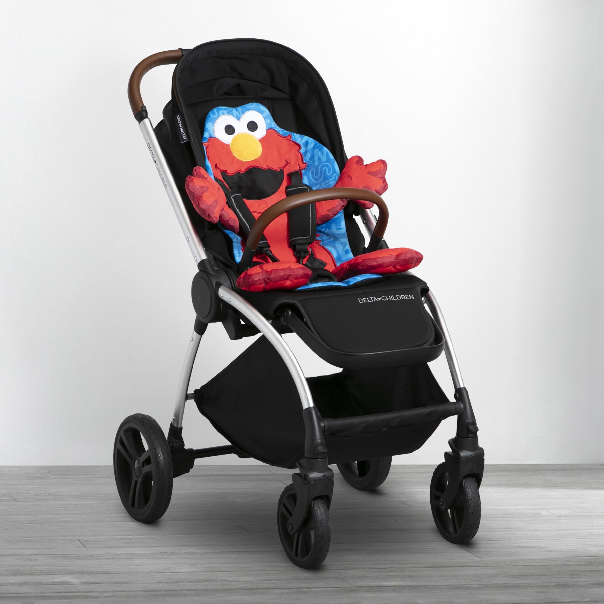 Sesame Street Elmo Stroller Seat Pad by Delta Children - Universal Stroller Seat Cushion/Liner for Infants and Toddlers