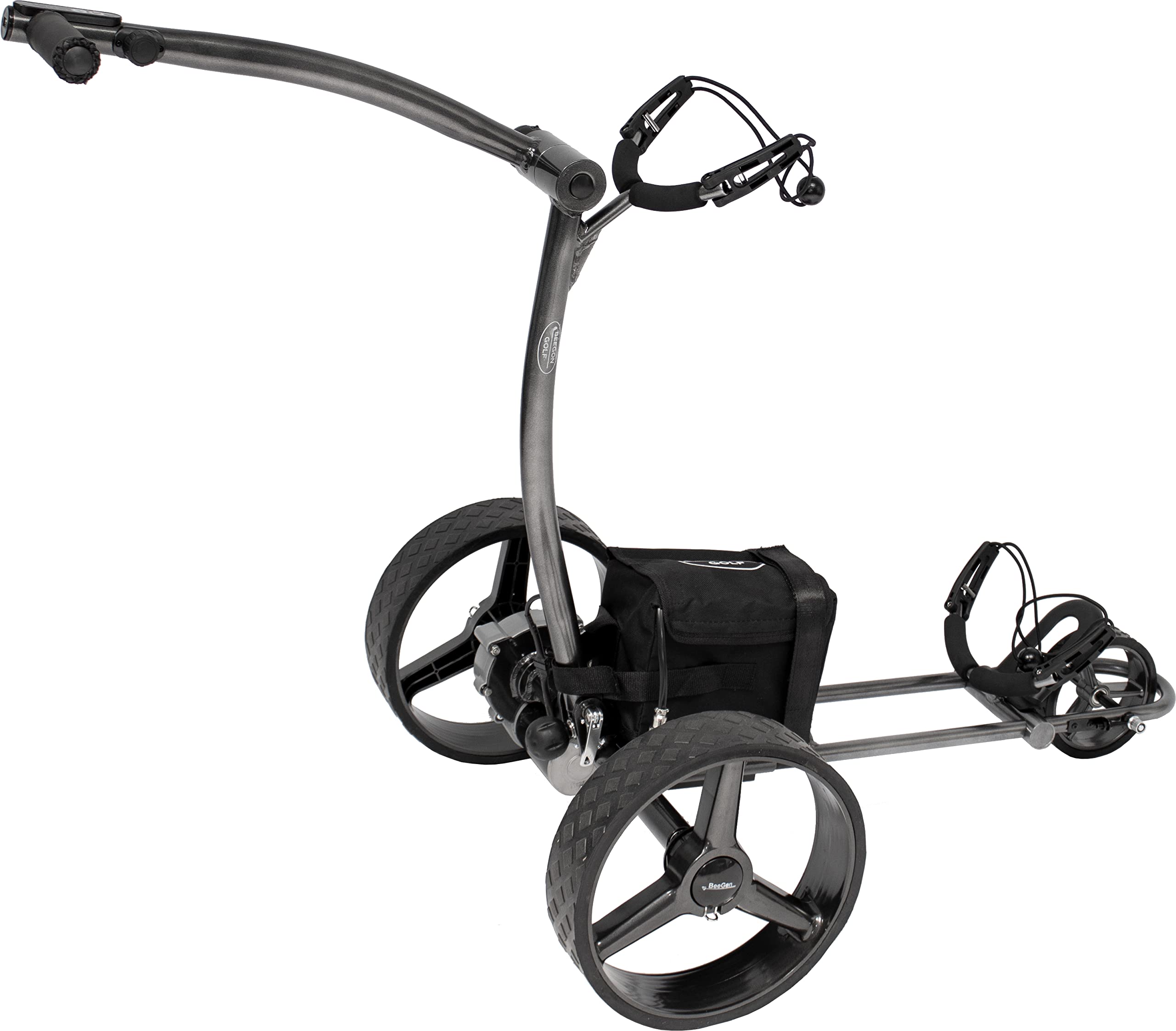 BeeGon Golf Elektro-Golftrolley GT-X400 Pro Anthrazit mit 33Ah-Blei-Akku