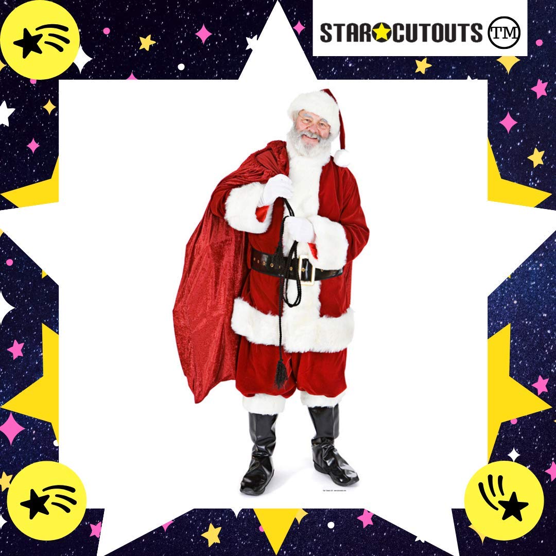 Star Cutouts - Stsc14 - Figurine Géante - Père Noel avec Sac De Jouets - 180 Cm