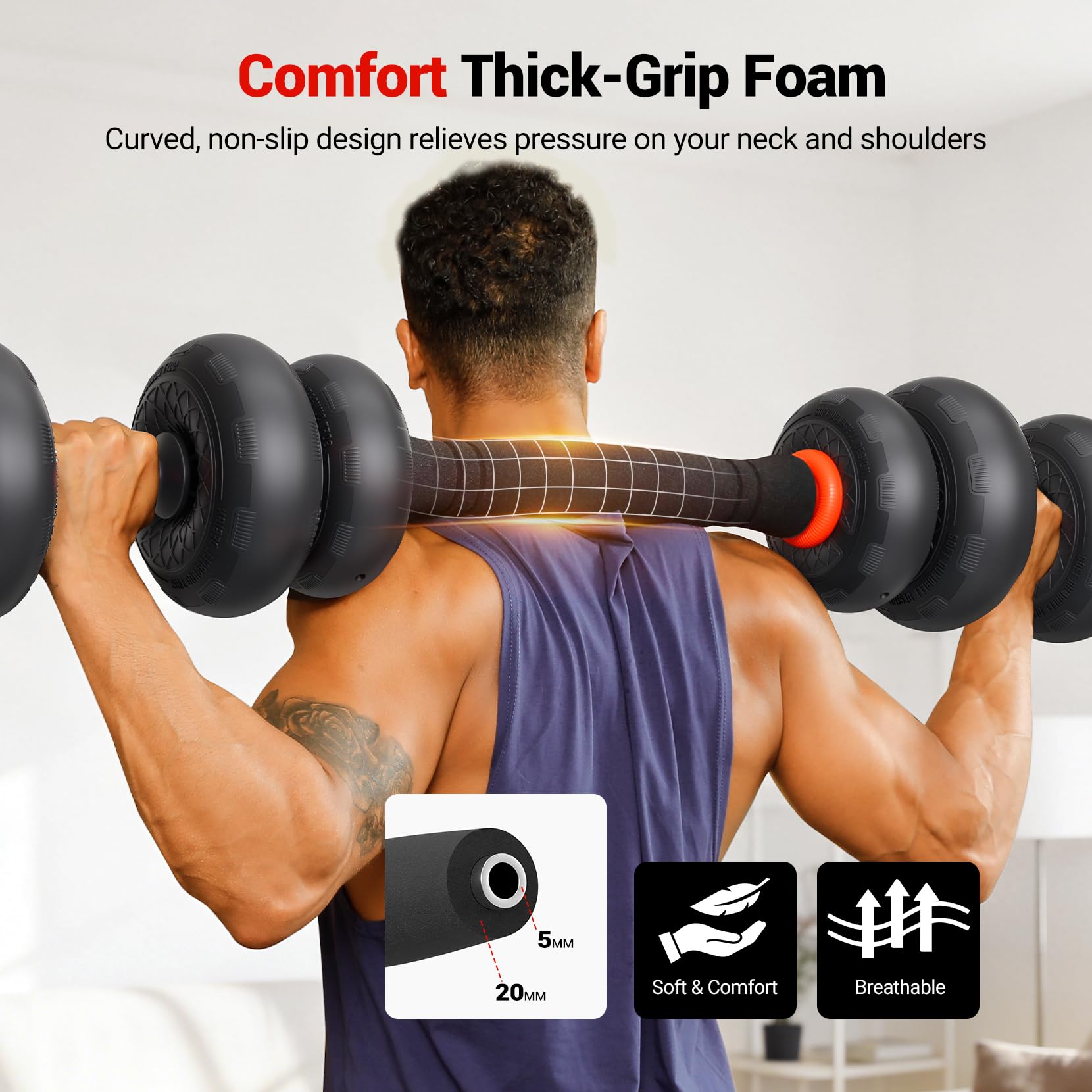 Yoleo Hantelset Verstellbare Hanteln, 5 in 1 Geräuschloses Anti-Kollisions-Luftkissen mit Anschlussstück Professionell Dumbbell Set 4-20kg für Workout, Fitnesstraining Männer/Frauen Upgrade 2.0