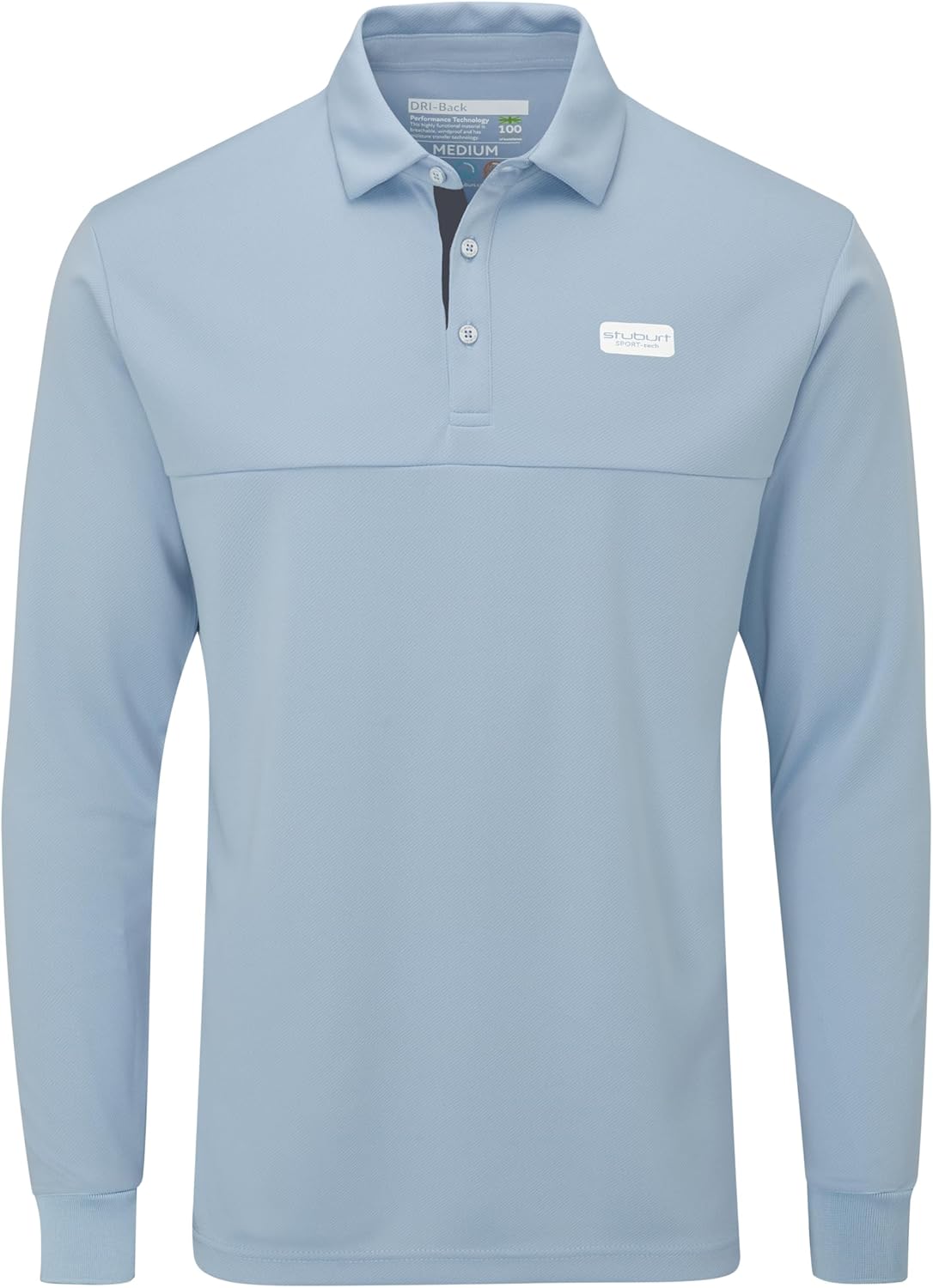 Long Sleeve Polo in Slate Grey by Stuburt