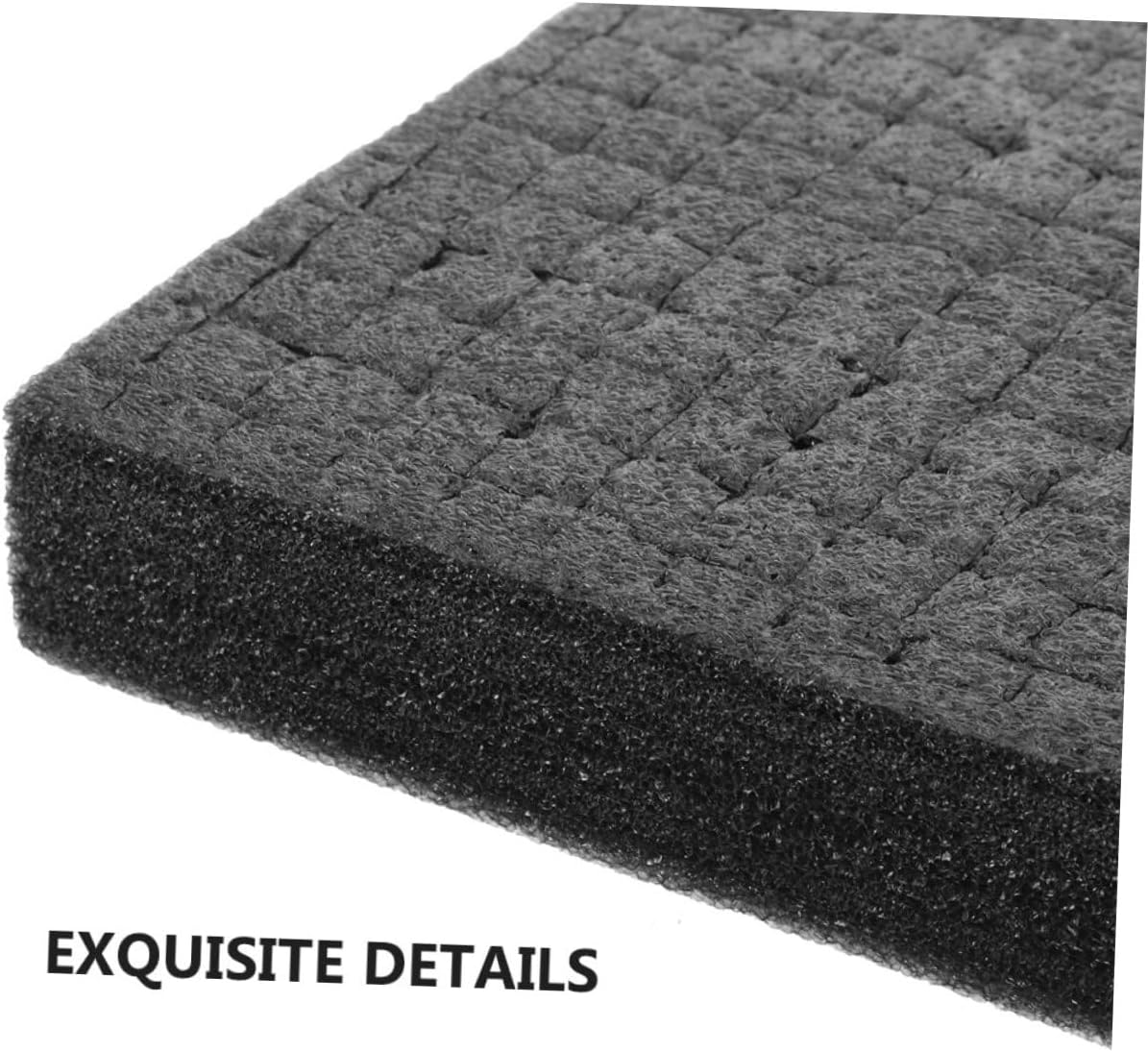 Ciieeo Black Grid Foam Cube Insert 500x300x30mm Dense DIY Foam Padding for Case Protection for Storage Packaging and Transport